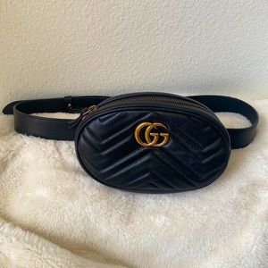 GUCCI Matelasse GG Marmont Belt Bag